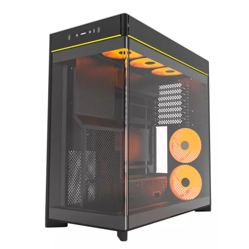 Montech HS02 PRO Midi Tower Fekete