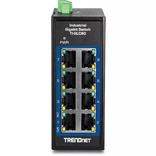 Trendnet TI-GLC80 hálózati kapcsoló Beállítást nem igénylő (unmanaged) Gigabit Ethernet (10/100/1000) Fekete