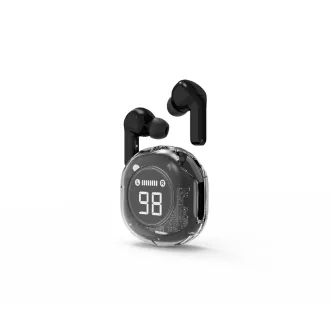   Gembird GMB Audio TWST-01-BK fejhallgató és headset Vezeték nélküli Hallójárati Hívás/zene USB C-típus Bluetooth