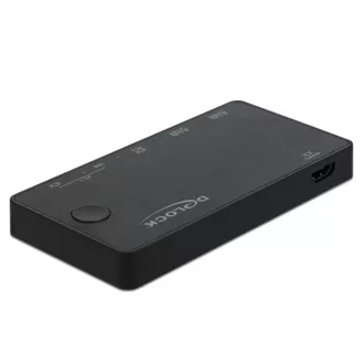 DeLOCK 11477 KVM kapcsoló Fekete