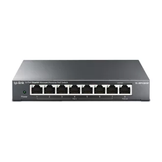   TP-Link TL-RP108GE hálózati kapcsoló Vezérelt L2 Gigabit Ethernet (10/100/1000) Ethernet-áramellátás (PoE) támogatása Fekete