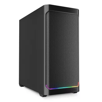 Sharkoon AK4 RGB STRIP Midi Tower Fekete
