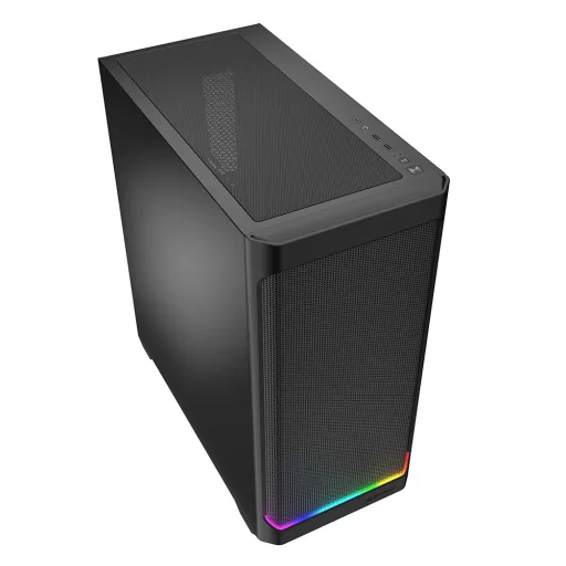 Sharkoon AK4 RGB STRIP Midi Tower Fekete