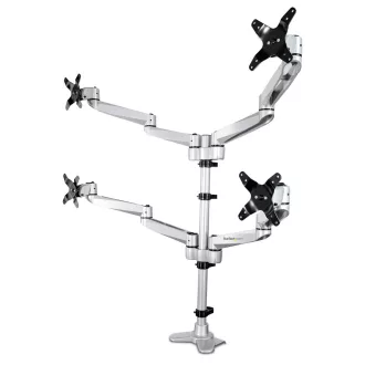   StarTech.com ARMQUADPS asztali TV konzol 68,6 cm (27") Ezüst