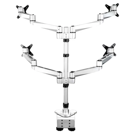 StarTech.com ARMQUADPS asztali TV konzol 68,6 cm (27") Ezüst
