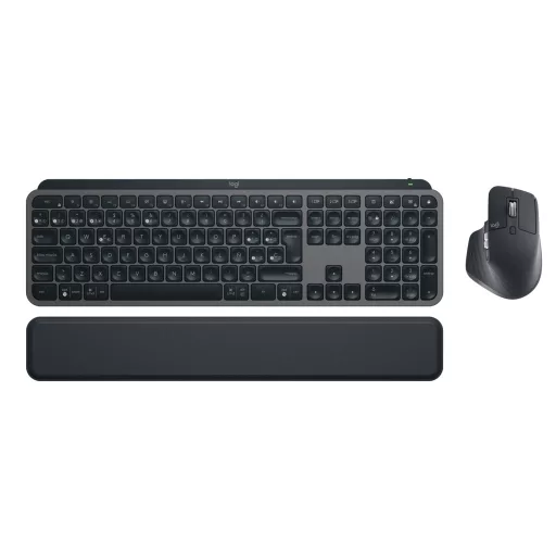 Logitech Master MX Keys Combo for Bussiness billentyűzet Egér mellékelve Irodai RF vezeték nélküli + Bluetooth QWERTY Spanyol Grafit