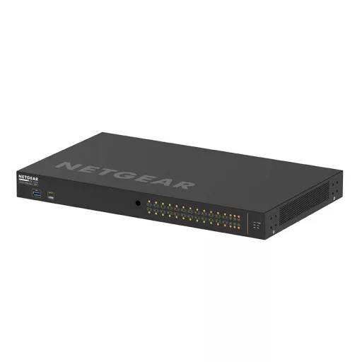 NETGEAR GSM4230P-100EUS hálózati kapcsoló Vezérelt L2/L3 Gigabit Ethernet (10/100/1000) Ethernet-áramellátás (PoE) támogatása 1U Fekete