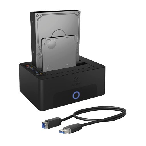 ICY BOX IB-1232CL-U3 USB 3.2 Gen 1 (3.1 Gen 1) Type-A Fekete
