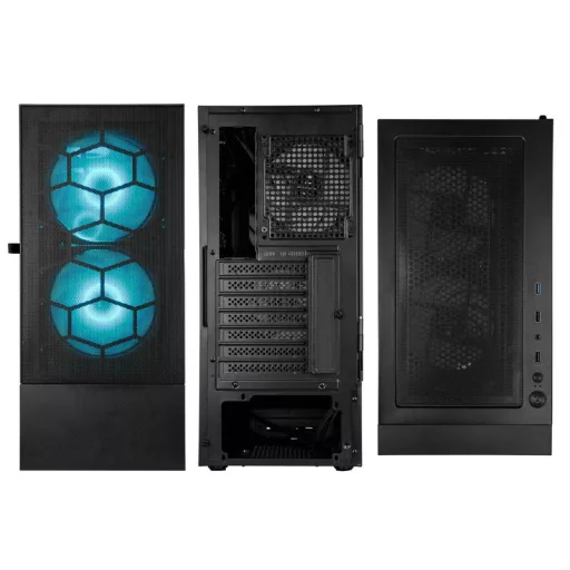 Kolink OBSERVATORY MX Midi Tower Fekete