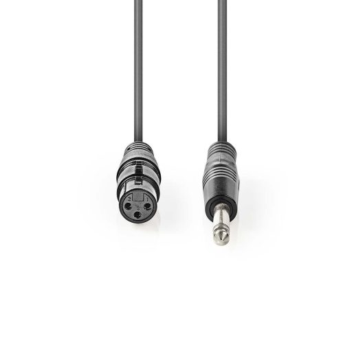 Nedis COTH15120GY30 audio kábel 3 M XLR (3-pin) 6.35mm Szürke