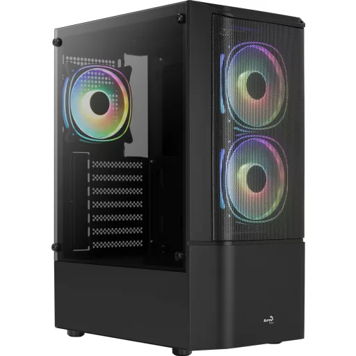 Aerocool Quantum Mesh Midi Tower Fekete
