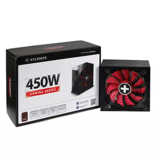 Xilence Performance A+ XN213 450 W 20+4 pin ATX ATX Fekete