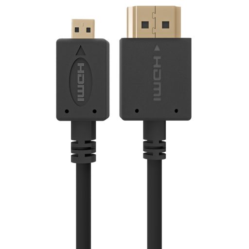 Gembird 1.8m HDMI-M/micro HDMI-M HDMI kábel 1,8 M HDMI A-típus (Standard) HDMI D-típus (Micro) Fekete