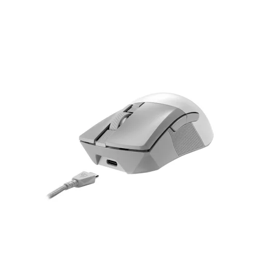 ASUS ROG Gladius III Wireless Aimpoint White egér Játék Jobbkezes RF Wireless + Bluetooth + USB Type-A Optikai 36000 DPI