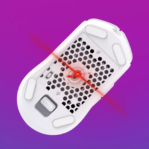 HyperX Pulsefire Haste 2 Wireless White Gaming Mouse egér Játék Kétkezes RF vezeték nélküli + Bluetooth 26000 DPI