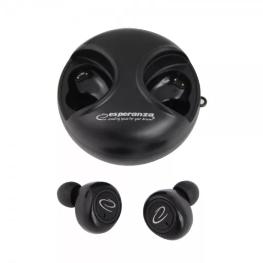 Esperanza EH228K fejhallgató és headset Vezeték nélküli Hallójárati Hívás/zene Micro-USB Bluetooth Fekete