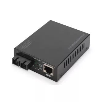   Digitus DN-82160 hálózati média konverter 1000 Mbit/s 1310 nm Single-mode Fekete