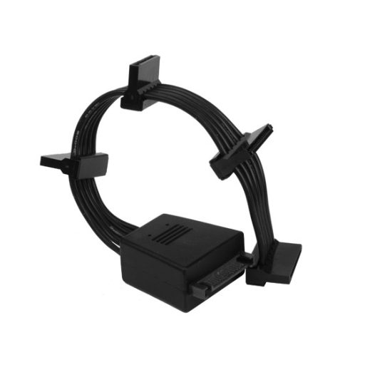 Silverstone CP06-E4 SATA kábel 0,19 M Fekete