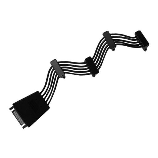 Silverstone CP06-E4 SATA kábel 0,19 M Fekete