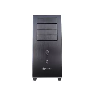 Silverstone TJ04-E Midi Tower Fekete, Ezüst