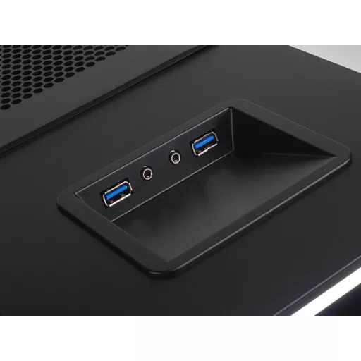 Silverstone TJ04-E Midi Tower Fekete, Ezüst