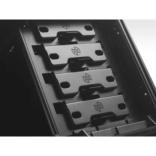 Silverstone TJ04-E Midi Tower Fekete, Ezüst