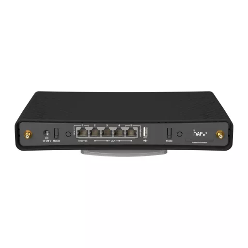 Mikrotik hAP ac³ vezetéknélküli router Gigabit Ethernet Kétsávos (2,4 GHz / 5 GHz) Fekete