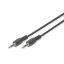Digitus AK-510100-025-S audio kábel 2,5 M 3.5mm Fekete