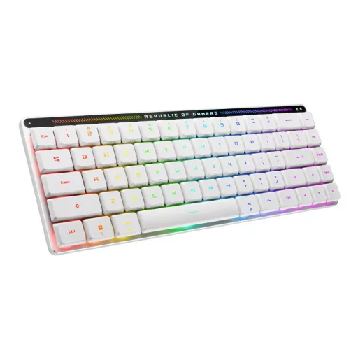 ASUS ROG Falchion RX Low Profile billentyűzet Játék USB + RF Wireless + Bluetooth QWERTZ Fehér