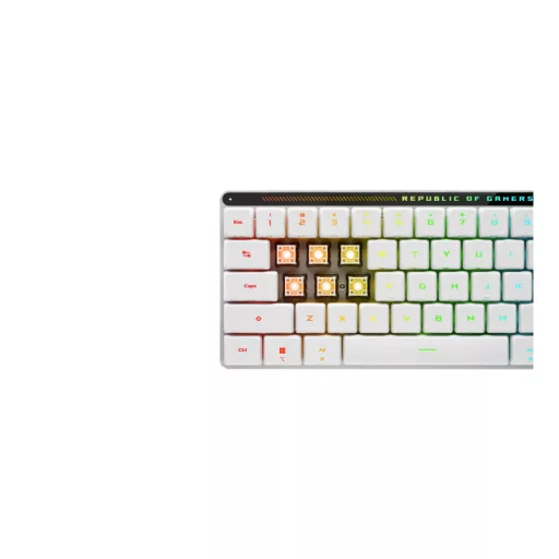 ASUS ROG Falchion RX Low Profile billentyűzet Játék USB + RF Wireless + Bluetooth QWERTZ Fehér