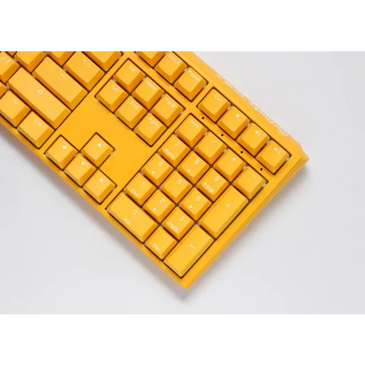 Ducky One 3 Yellow Gaming Tastatur RGB LED - MX-Clear US billentyűzet Játék USB Amerikai angol Sárga