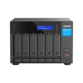   QNAP TVS-H674T-I5-32G tárolószerver NAS Tower Intel® Core™ i5 i5-12400 32 GB DDR4 HDD QNAP QTS Fekete