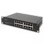 Digitus DN-80115 hálózati kapcsoló Beállítást nem igénylő (unmanaged) Gigabit Ethernet (10/100/1000) 1U Fekete