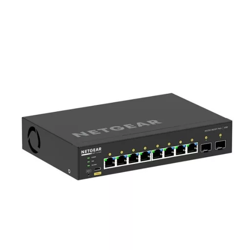 NETGEAR GSM4210PX-100EUS hálózati kapcsoló Vezérelt L2/L3 Gigabit Ethernet (10/100/1000) Ethernet-áramellátás (PoE) támogatása Fekete