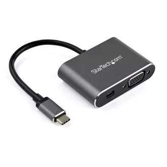   StarTech.com CDP2MDPVGA video digitalizáló adapter 3840 x 2160 pixelek Szürke