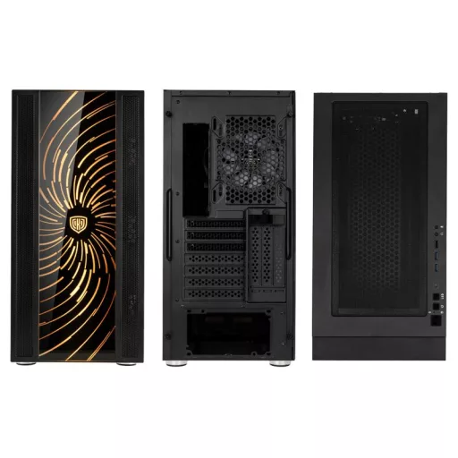 Kolink Unity Adapt ARGB Midi Tower Fekete, Átlátszó