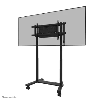   Neomounts FL55-975BL1 multimédia állvány és gurulóállvány Fekete Lapos panel Gurulós multimédia állvány/kocsi