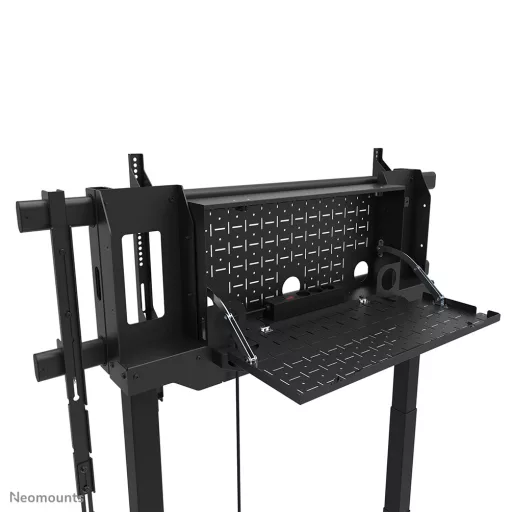 Neomounts FL55-975BL1 multimédia állvány és gurulóállvány Fekete Lapos panel Gurulós multimédia állvány/kocsi