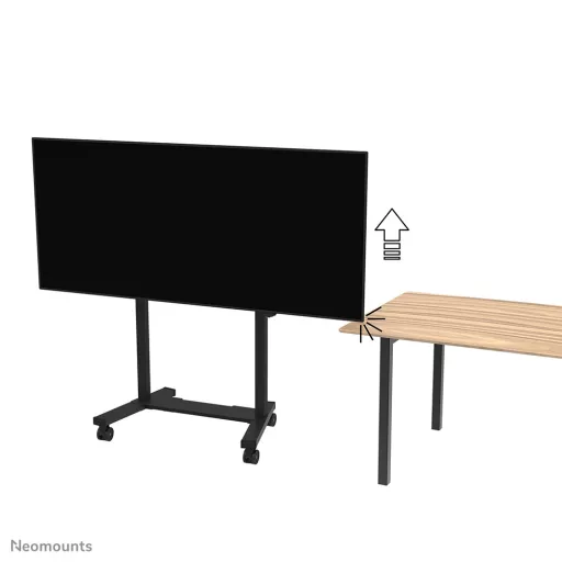 Neomounts FL55-975BL1 multimédia állvány és gurulóállvány Fekete Lapos panel Gurulós multimédia állvány/kocsi