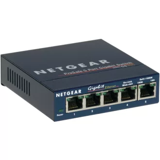  NETGEAR GS105 Beállítást nem igénylő (unmanaged) Gigabit Ethernet (10/100/1000) Kék