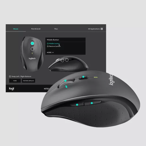 Logitech Customizable Mouse M705 egér Irodai Jobbkezes Vezeték nélküli RF Optikai 1000 DPI