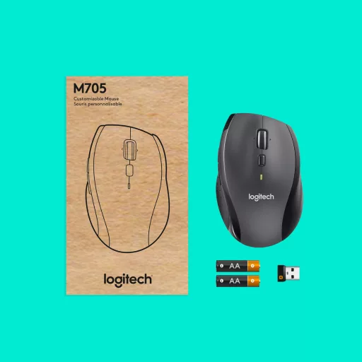 Logitech Customizable Mouse M705 egér Irodai Jobbkezes Vezeték nélküli RF Optikai 1000 DPI