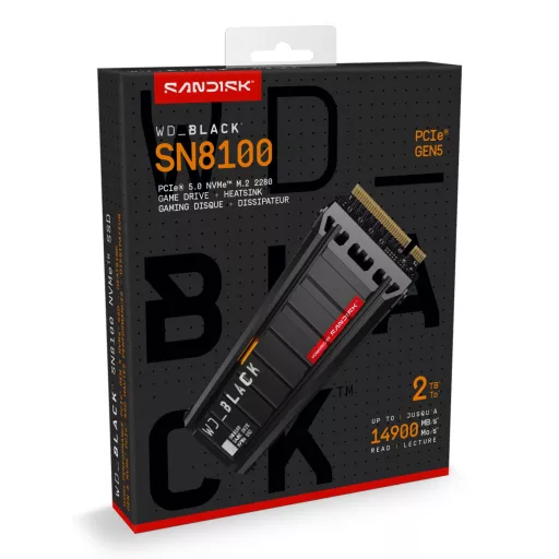 SanDisk Black WD_BLACK SN8100 NVMe 2 TB M.2 PCI Express 5.0 TLC 3D NAND