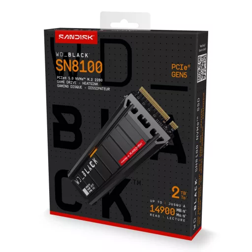 SanDisk Black WD_BLACK SN8100 NVMe 2 TB M.2 PCI Express 5.0 TLC 3D NAND