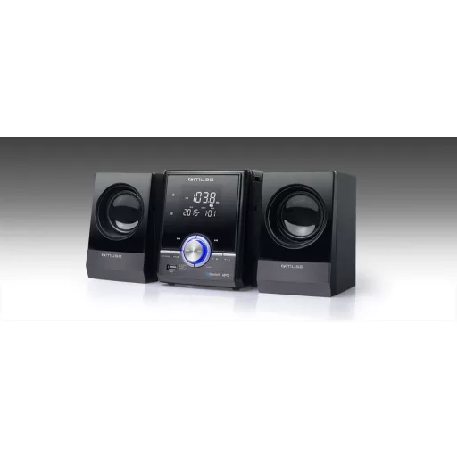 Muse M-38 BT Otthoni mikro hangrendszer 10 W Fekete