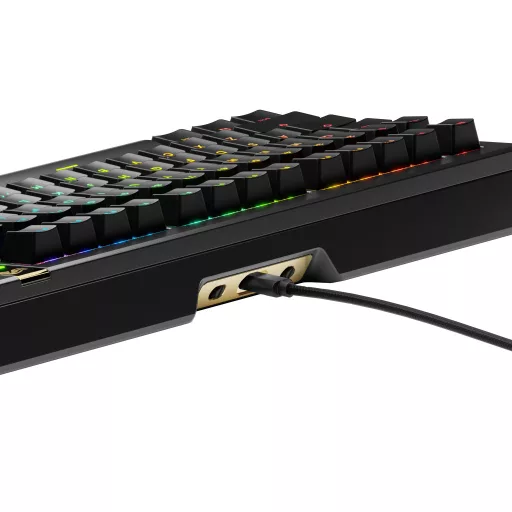 Glorious Gaming GMMK 3 PRO HE 75% Prebuilt billentyűzet Játék USB QWERTY Amerikai angol Fekete