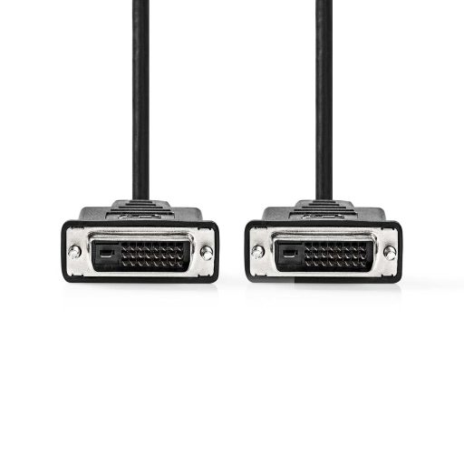 Nedis CCGP32001BK30 DVI kábel 3 M DVI-D Fekete