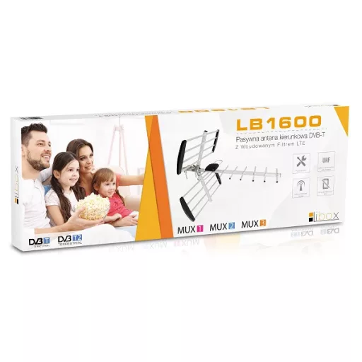 Libox Antena kierunkowa 16-el. pasywna DVB-T Z FILTREM LTE LB1600 televízió-antenna Szabadtéri 18 dB