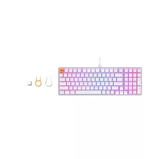 Glorious Gaming GMMK 2 billentyűzet Játék USB Amerikai angol Fehér