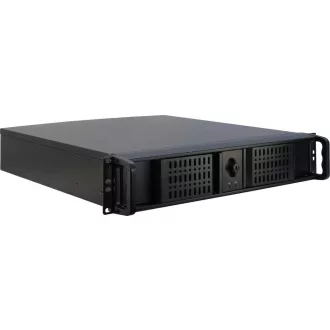 Inter-Tech 2U-2098-SK Rack Fekete